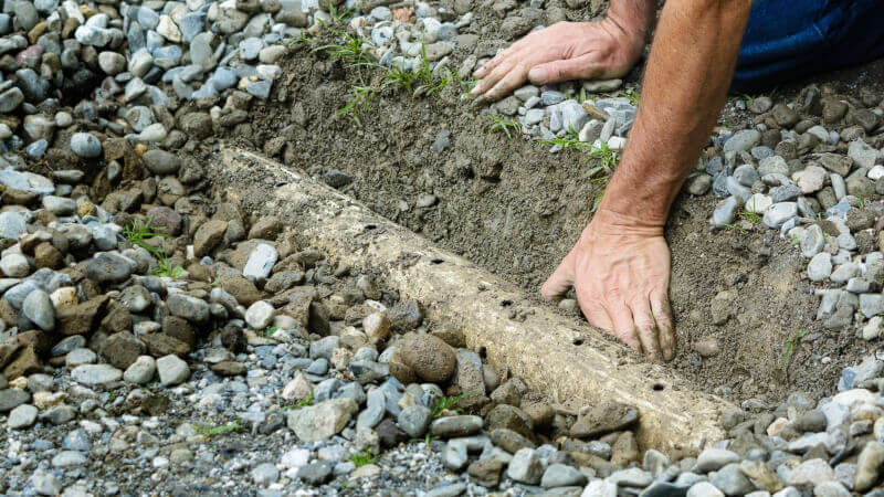 french drain pipe